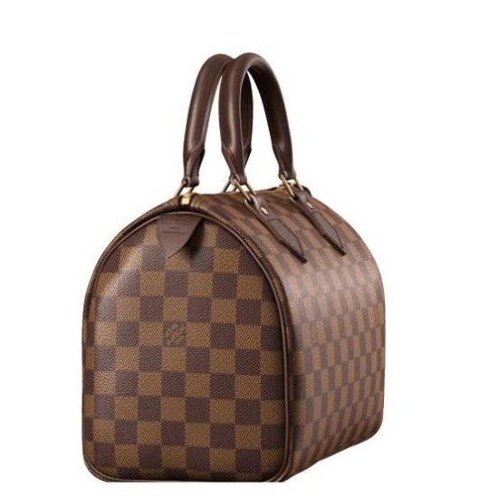 Replica Louis Vuitton Speedy 25 Damier Ebene Canvas N41532 Fake Louis Vuitton Speedy 25 Damier Ebene Canvas N41532 Replica