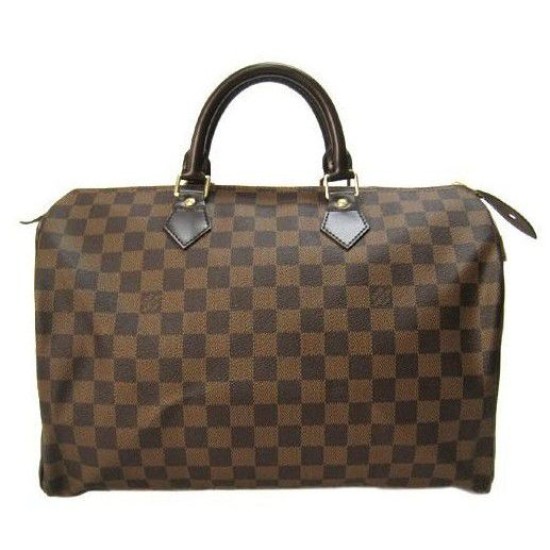 Fake Louis Vuitton Speedy 35 Damier Ebene Canvas N41523 Replica Replica Louis Vuitton Speedy 35 Damier Ebene Canvas N41523