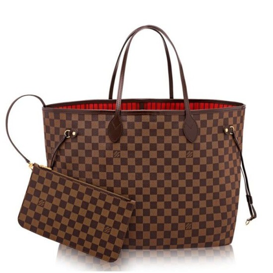 Fake Louis Vuitton  Neverfull GM Damier Ebene Canvas N41357 Replica