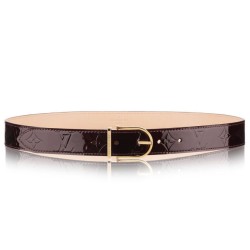 Fake Louis Vuitton  Comete 30MM Belt Monogram Vernis M9480V Replica