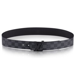 Replica Louis Vuitton  Initiales Damier Graphite Belt M9808S