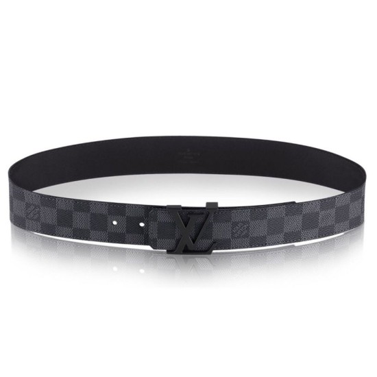 Replica Louis Vuitton  Initiales Damier Graphite Belt M9808S