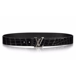 Replica Louis Vuitton Initials 40mm Crocodile Belt M9896U Fake Louis Vuitton Initials 40mm Crocodile Belt M9896U Replica