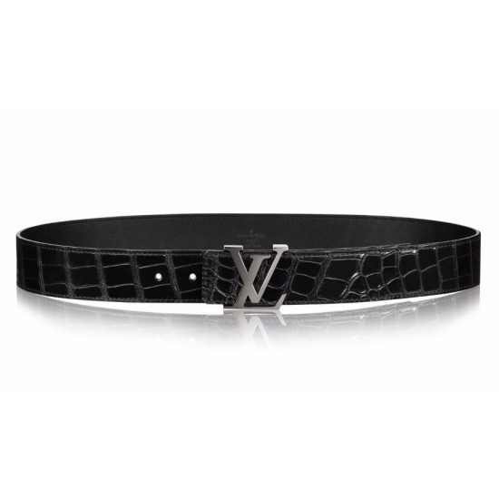 Replica Louis Vuitton Initials 40mm Crocodile Belt M9896U Fake Louis Vuitton Initials 40mm Crocodile Belt M9896U Replica