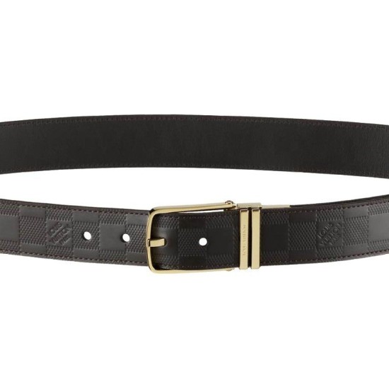 Replica Louis Vuitton boston glazed calf leather reversible Belt M9675S Fake Louis Vuitton boston glazed calf leather reversible Belt M9675S Replica
