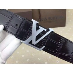 Replica Louis Vuitton Crocodile Initiales 40MM Belt M9896T Replica Louis Vuitton Crocodile Initiales 40MM Belt M9896T