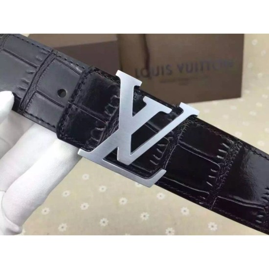 Replica Louis Vuitton Crocodile Initiales 40MM Belt M9896T Replica Louis Vuitton Crocodile Initiales 40MM Belt M9896T