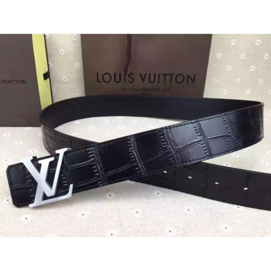 Replica Louis Vuitton Crocodile Initiales 40MM Belt M9896T Replica Louis Vuitton Crocodile Initiales 40MM Belt M9896T