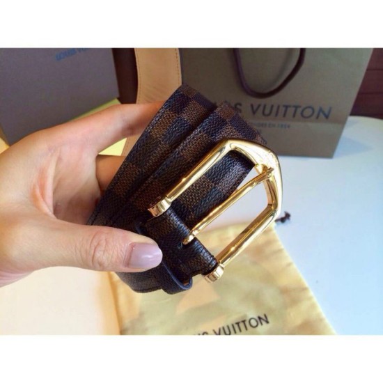 Fake Louis Vuitton Damier canvas Belt M6835S Replica Replica Louis Vuitton Damier canvas Belt M6835S