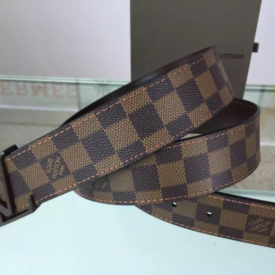 Replica Louis Vuitton  Initiales Damier Ebene Canvas Belt M9807S