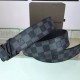 Replica Louis Vuitton  Initiales Damier Graphite Belt M9808S