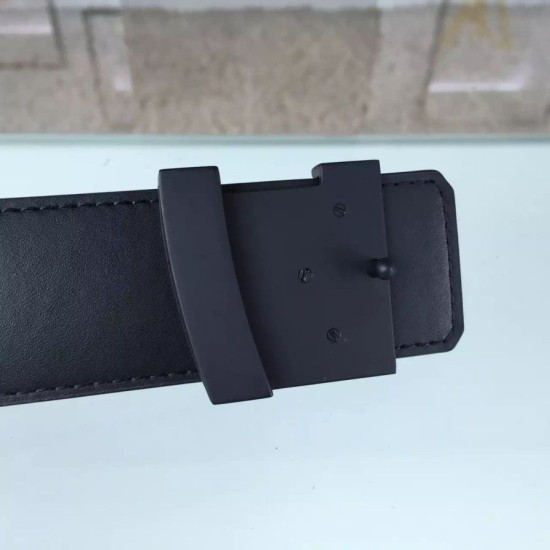 Replica Louis Vuitton  Initiales Damier Graphite Belt M9808S