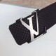 Replica Louis Vuitton Initiales suede leather Belts M6875T Replica Louis Vuitton Initiales suede leather Belts M6875T