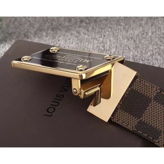 Fake Louis Vuitton Inventeur Damier Ebene Canvas Reversible Belt M9677Q Replica Fake Louis Vuitton Inventeur Damier Ebene Canvas Reversible Belt M9677Q Replica