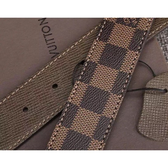 Fake Louis Vuitton Inventeur Damier Ebene Canvas Reversible Belt M9677Q Replica Fake Louis Vuitton Inventeur Damier Ebene Canvas Reversible Belt M9677Q Replica