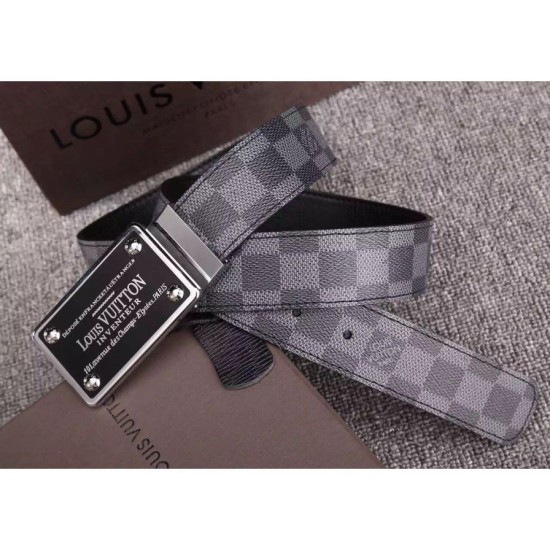 Fake Louis Vuitton Inventeur Damier Reversible Belts M9632Q Replica Replica Louis Vuitton Inventeur Damier Reversible Belts M9632Q