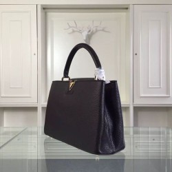 Replica Louis Vuitton  Noir Capucines MM M48864
