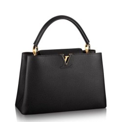 Replica Louis Vuitton  Noir Capucines MM M48864