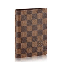 Replica Louis Vuitton  Passport Cover Damier Ebene Canvas N60189