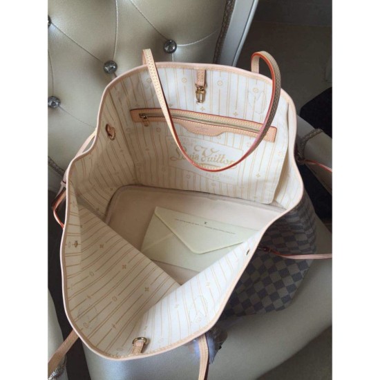 Replica Louis Vuitton Neverfull GM Damier Azur Canvas N51108 Replica Louis Vuitton Neverfull GM Damier Azur Canvas N51108