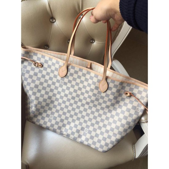 Replica Louis Vuitton Neverfull GM Damier Azur Canvas N51108 Replica Louis Vuitton Neverfull GM Damier Azur Canvas N51108