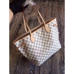Replica Louis Vuitton  Neverfull MM Damier Azur Canvas N41361
