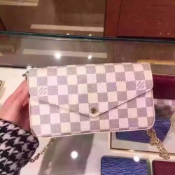 Replica Louis Vuitton  Pochette Felicie Damier Azur Canvas N63106