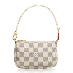 Replica Louis Vuitton  Mini Pochette Accessoires Damier Azur Canvas N58010