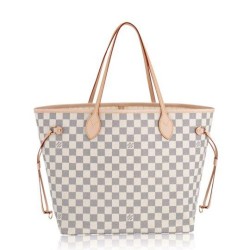 Replica Louis Vuitton  Neverfull MM Damier Azur Canvas N51107