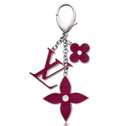 Replica Louis Vuitton  Fuchsia Fleur d'Epi Bag Charm M65224