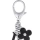 Fake Louis Vuitton Black Fleur d'Epi Bag Charm M65084 Replica Replica Louis Vuitton Black Fleur d'Epi Bag Charm M65084