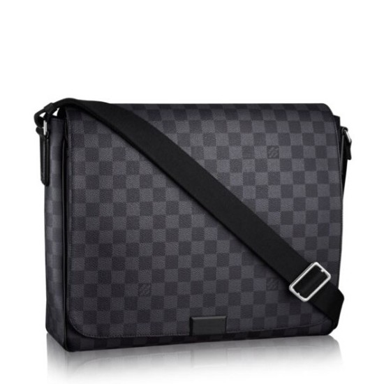 Fake Louis Vuitton District MM Damier Graphite N41272 Replica Replica Louis Vuitton District MM Damier Graphite N41272
