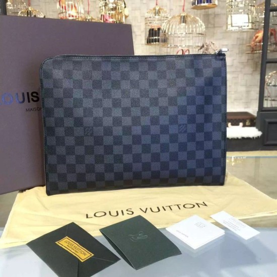Replica Louis Vuitton Pochette Jour GM Damier Graphite N41501 Replica Louis Vuitton Pochette Jour GM Damier Graphite N41501