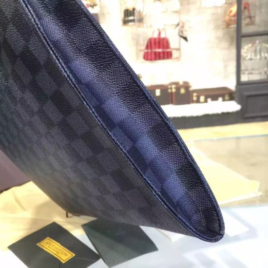 Replica Louis Vuitton Pochette Jour GM Damier Graphite N41501 Replica Louis Vuitton Pochette Jour GM Damier Graphite N41501