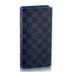 Replica Louis Vuitton  Brazza Wallet Damier Cobalt N63243