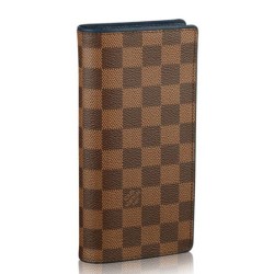 Fake Louis Vuitton  Brazza Wallet Damier Ebene Canvas N63168 Replica