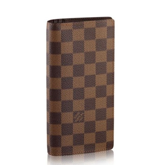 Fake Louis Vuitton Damier Ebene Canvas Canvas Brazza Wallet N60017 Replica Replica Louis Vuitton Damier Ebene Canvas Canvas Brazza Wallet N60017