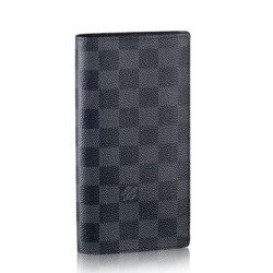 Replica Louis Vuitton  Damier Graphite Canvas Brazza Wallet N62665