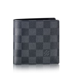 Fake Louis Vuitton  Damier Graphite Canvas Marco Wallet N62664 Replica