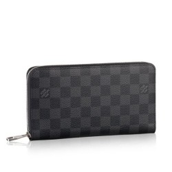 Replica Louis Vuitton  Damier Graphite Canvas Zippy Organizer N63077
