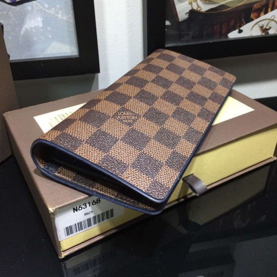 Replica Louis Vuitton Brazza Wallet Damier Ebene Canvas N63168 Fake Louis Vuitton Brazza Wallet Damier Ebene Canvas N63168 Replica