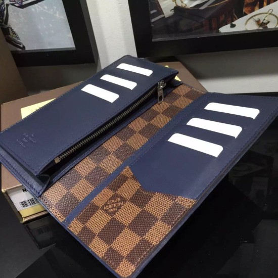 Replica Louis Vuitton Brazza Wallet Damier Ebene Canvas N63168 Fake Louis Vuitton Brazza Wallet Damier Ebene Canvas N63168 Replica