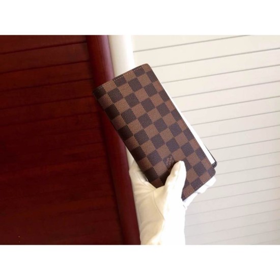 Fake Louis Vuitton Damier Ebene Canvas Canvas Brazza Wallet N60017 Replica Replica Louis Vuitton Damier Ebene Canvas Canvas Brazza Wallet N60017