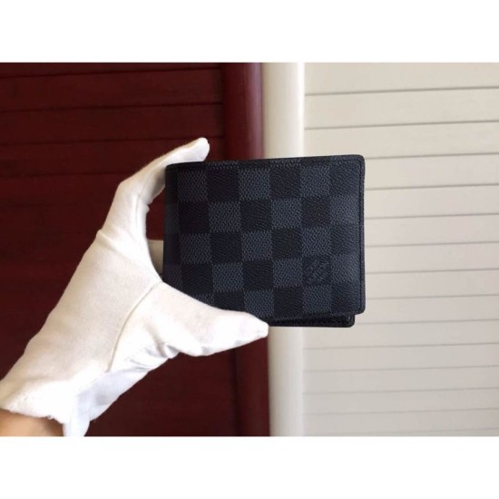Fake Louis Vuitton Damier Graphite Canvas Multiple Wallet N62663 Replica Replica Louis Vuitton Damier Graphite Canvas Multiple Wallet N62663