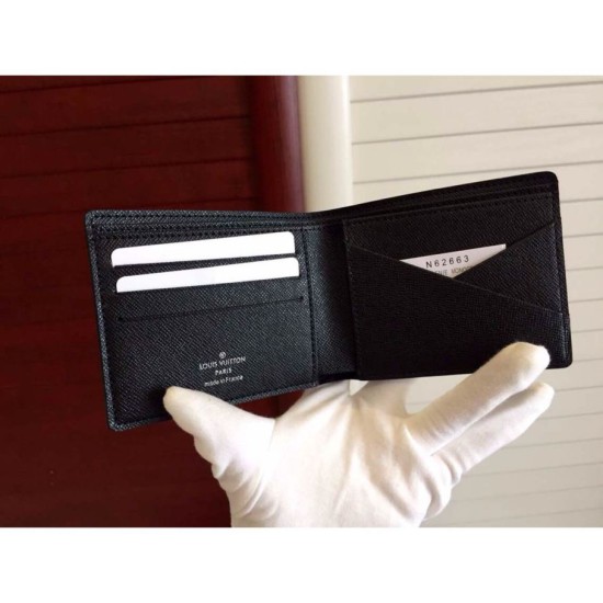 Fake Louis Vuitton Damier Graphite Canvas Multiple Wallet N62663 Replica Replica Louis Vuitton Damier Graphite Canvas Multiple Wallet N62663
