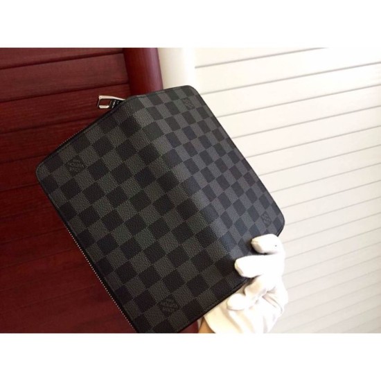 Fake Louis Vuitton Damier Graphite Canvas Zippy Organizer N63077 Replica Replica Louis Vuitton Damier Graphite Canvas Zippy Organizer N63077