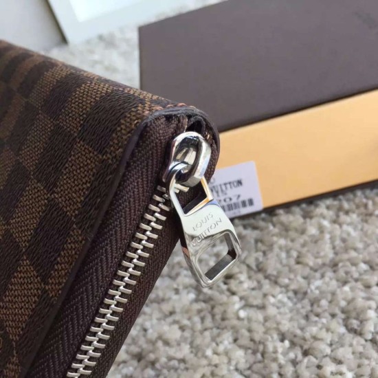 Fake Louis Vuitton Zippy Wallet Vertical Damier Ebene Canvas N61207 Replica Replica Louis Vuitton Zippy Wallet Vertical Damier Ebene Canvas N61207