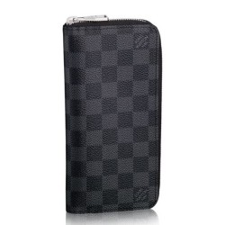 Fake Louis Vuitton  Zippy Wallet Vertical Damier Graphite N63095 Replica