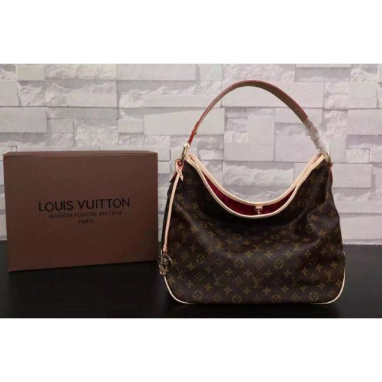 Fake Louis Vuitton Monogram Canvas Delightful MM M50157 Replica Replica Louis Vuitton Monogram Canvas Delightful MM M50157