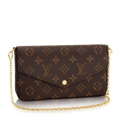 Replica Louis Vuitton  Felicie Chain Wallet Monogram M61276